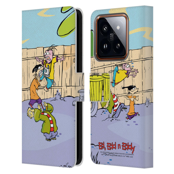 Ed, Edd, n Eddy Graphics Characters Leather Book Wallet Case Cover For Xiaomi 14