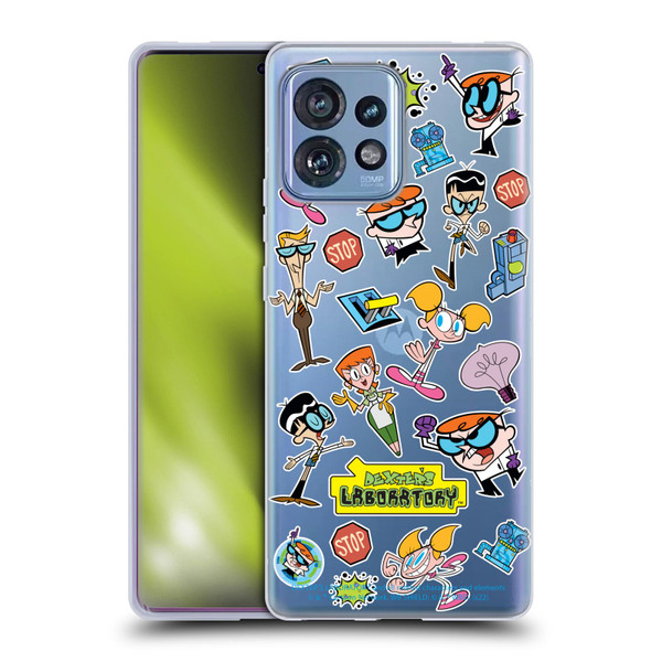 Dexter's Laboratory Graphics Icons Soft Gel Case for Motorola Moto Edge 40 Pro