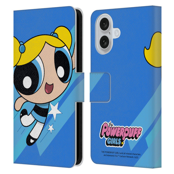 The Powerpuff Girls Graphics Bubbles Leather Book Wallet Case Cover For Apple iPhone 16