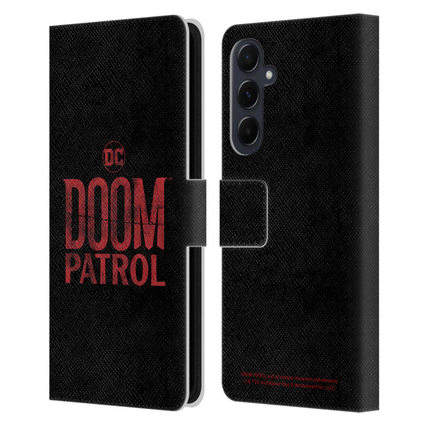 Doom Patrol Graphics Logo Leather Book Wallet Case Cover For Samsung Galaxy A55 5G