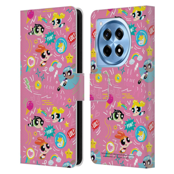 The Powerpuff Girls Graphics Icons Leather Book Wallet Case Cover For OnePlus 12R