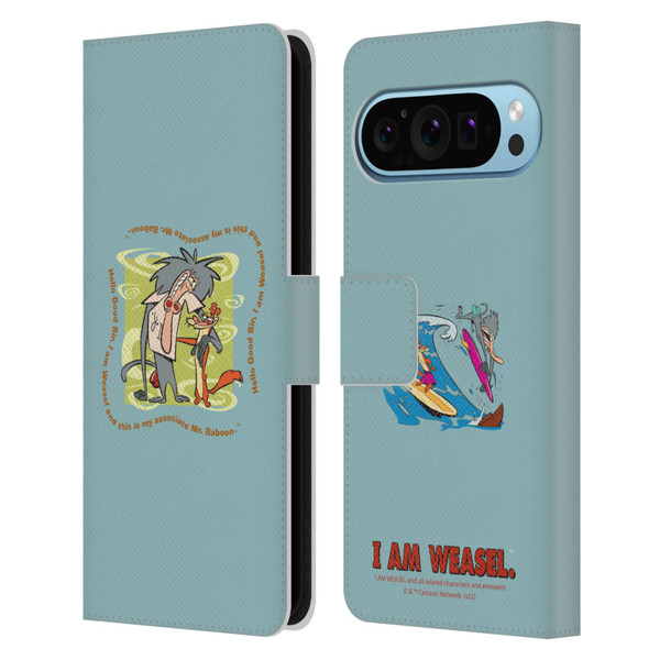 I Am Weasel. Graphics Hello Good Sir Leather Book Wallet Case Cover For Google Pixel 9 / Pixel 9 Pro