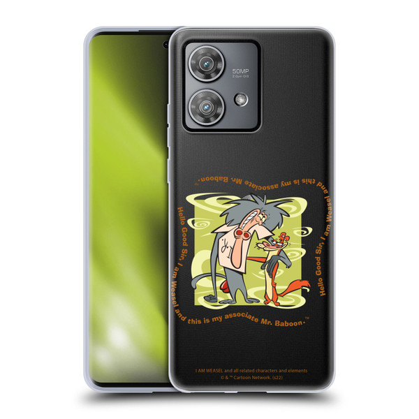 I Am Weasel. Graphics Hello Good Sir Soft Gel Case for Motorola Edge 40 Neo 5G