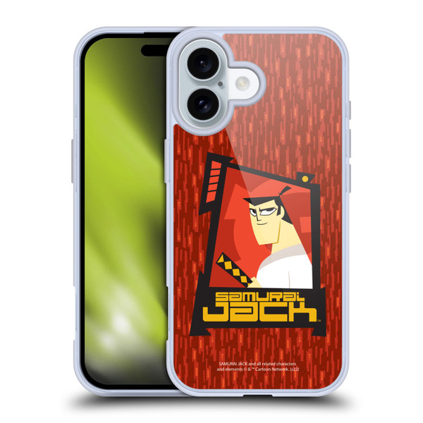 Samurai Jack Graphics Character Art 2 Soft Gel Case for Apple iPhone 16