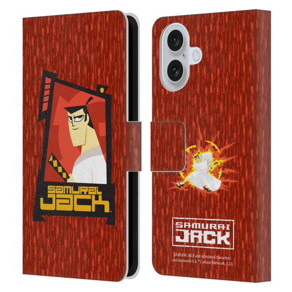 Samurai Jack Graphics Character Art 2 Leather Book Wallet Case Cover For Apple iPhone 16