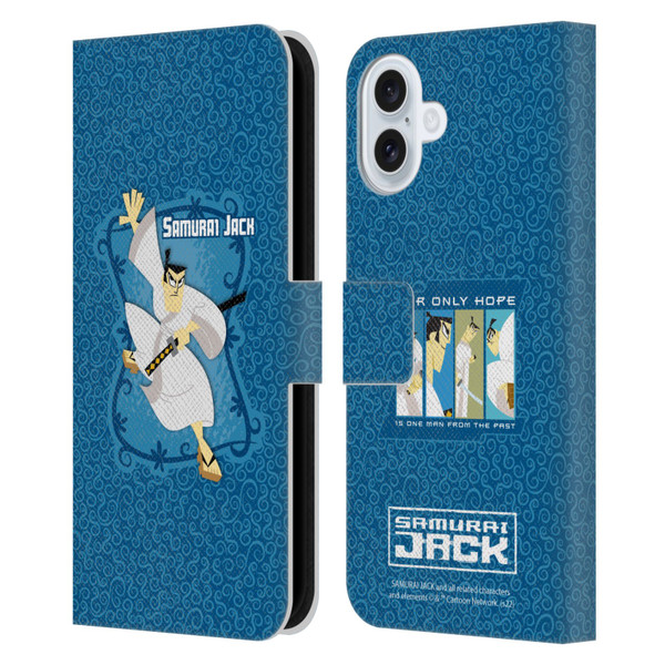 Samurai Jack Graphics Character Art 1 Leather Book Wallet Case Cover For Apple iPhone 16 Plus
