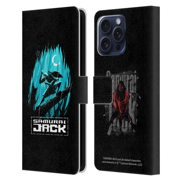Samurai Jack Graphics Season 5 Poster Leather Book Wallet Case Cover For Apple iPhone 16 Pro Max