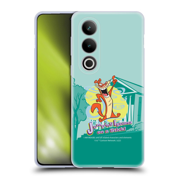 I Am Weasel. Graphics Jumping Iguana On A Stick Soft Gel Case for OPPO OnePlus Ace 3V 5G