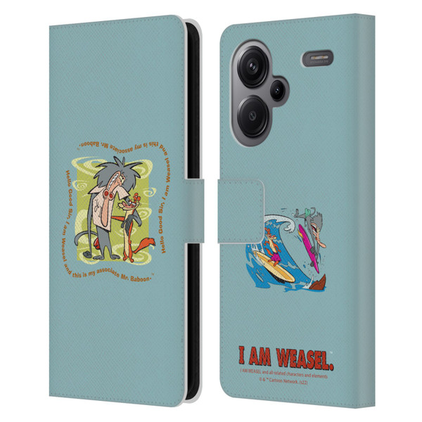 I Am Weasel. Graphics Hello Good Sir Leather Book Wallet Case Cover For Xiaomi Redmi Note 13 Pro Plus 5G