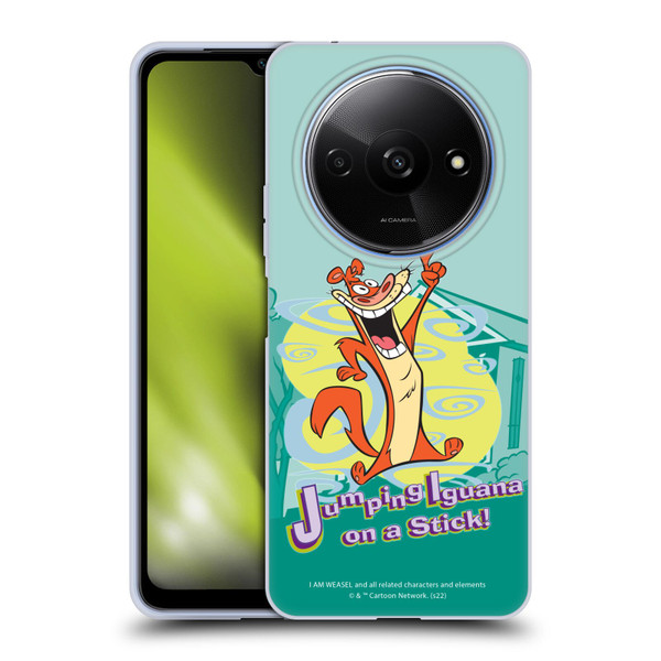 I Am Weasel. Graphics Jumping Iguana On A Stick Soft Gel Case for Xiaomi Redmi A3