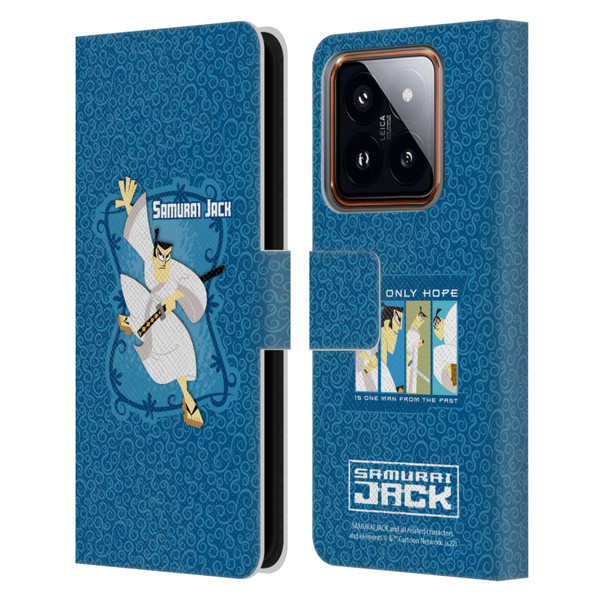 Samurai Jack Graphics Character Art 1 Leather Book Wallet Case Cover For Xiaomi 14
