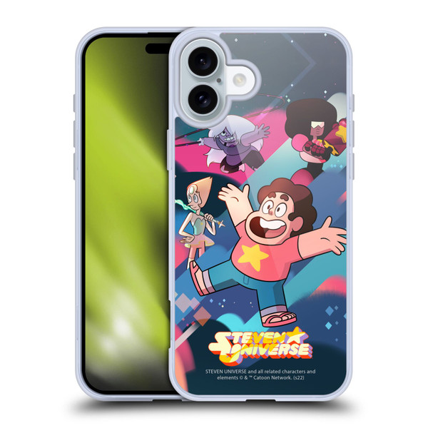 Steven Universe Graphics Characters Soft Gel Case for Apple iPhone 16 Plus