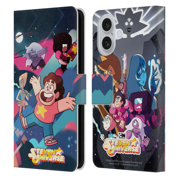 Steven Universe Graphics Characters Leather Book Wallet Case Cover For Apple iPhone 16