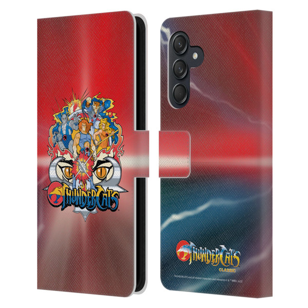 Thundercats Graphics Characters Leather Book Wallet Case Cover For Samsung Galaxy M55 5G
