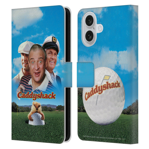 Caddyshack Graphics Poster Leather Book Wallet Case Cover For Apple iPhone 16