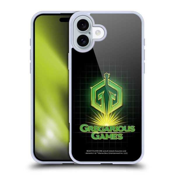 Ready Player One Graphics Logo Soft Gel Case for Apple iPhone 16 Plus