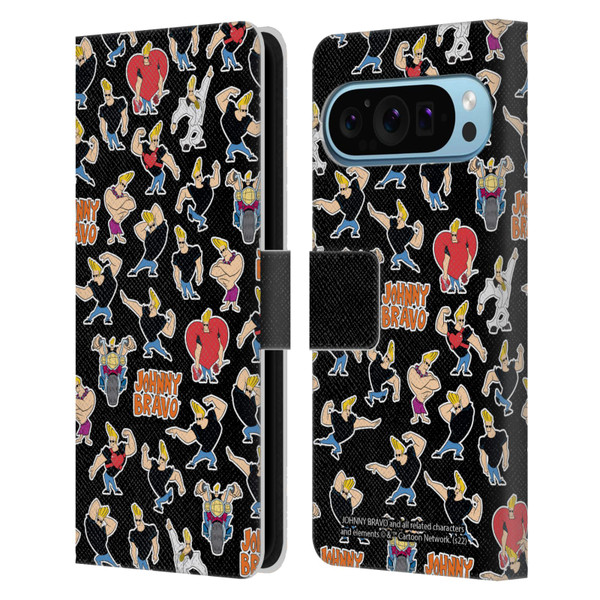 Johnny Bravo Graphics Pattern Leather Book Wallet Case Cover For Google Pixel 9 / Pixel 9 Pro