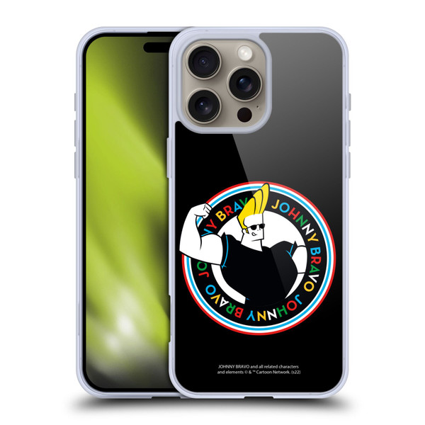 Johnny Bravo Graphics Logo Soft Gel Case for Apple iPhone 16 Pro Max