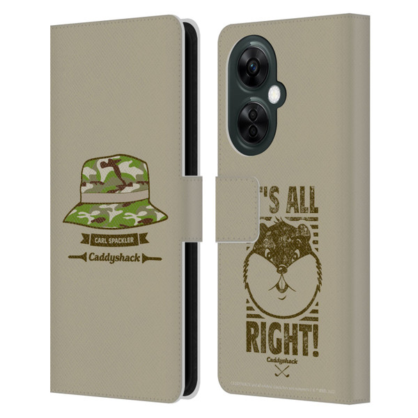 Caddyshack Graphics Carl Spackler Hat Leather Book Wallet Case Cover For OnePlus Nord CE 3 Lite 5G