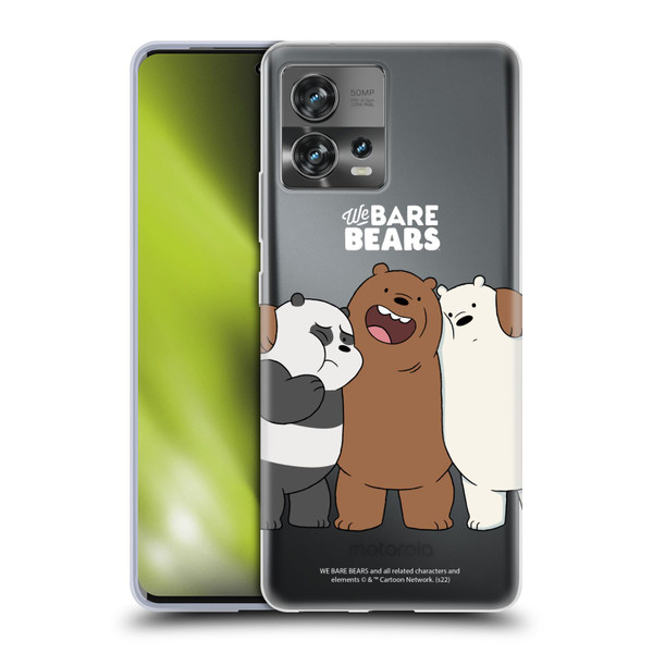 We Bare Bears Character Art Group 1 Soft Gel Case for Motorola Moto Edge 30 Fusion
