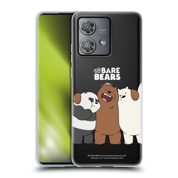We Bare Bears Character Art Group 1 Soft Gel Case for Motorola Edge 40 Neo 5G