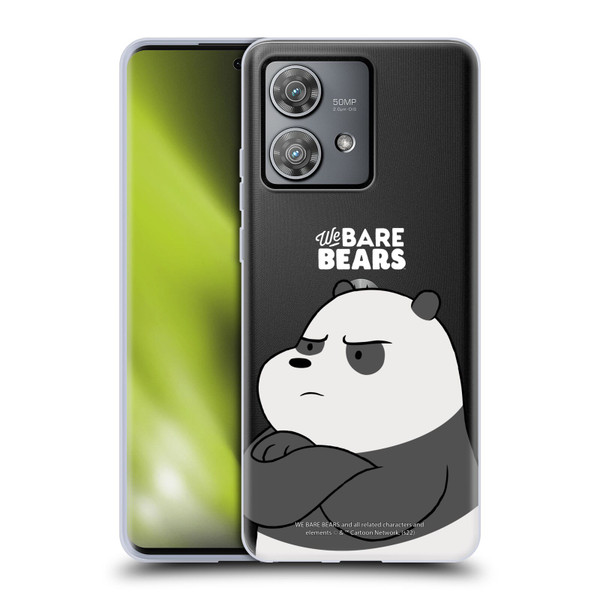 We Bare Bears Character Art Panda Soft Gel Case for Motorola Edge 40 Neo 5G
