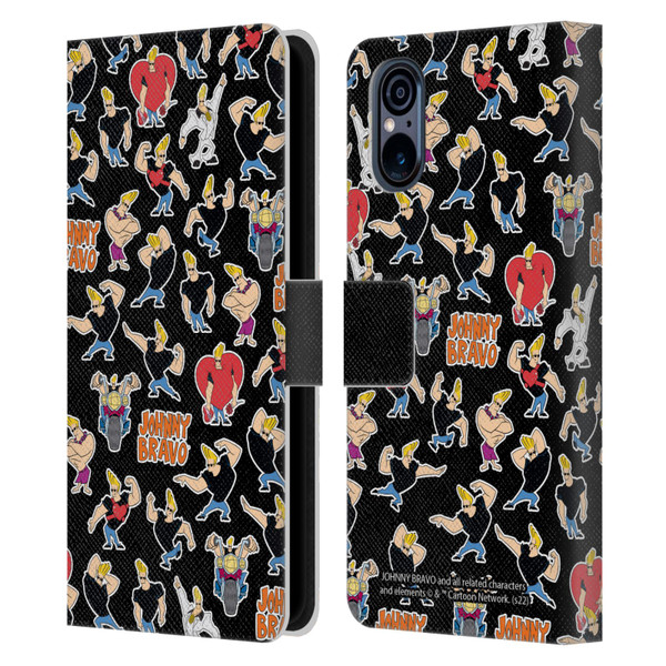 Johnny Bravo Graphics Pattern Leather Book Wallet Case Cover For Sony Xperia 5 V 5G