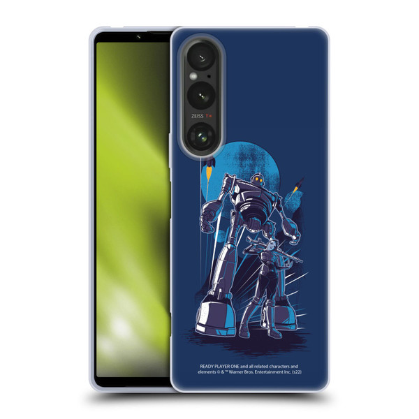 Ready Player One Graphics Iron Giant Soft Gel Case for Sony Xperia 1 V 5G