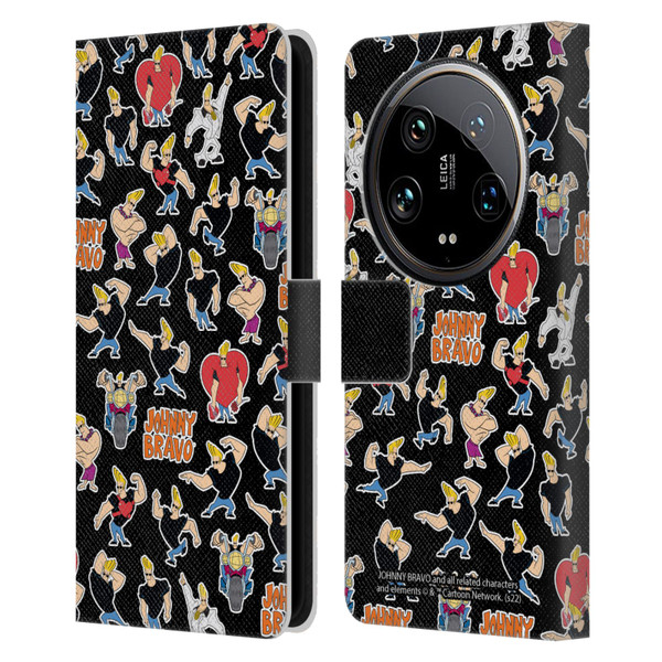 Johnny Bravo Graphics Pattern Leather Book Wallet Case Cover For Xiaomi 14 Ultra