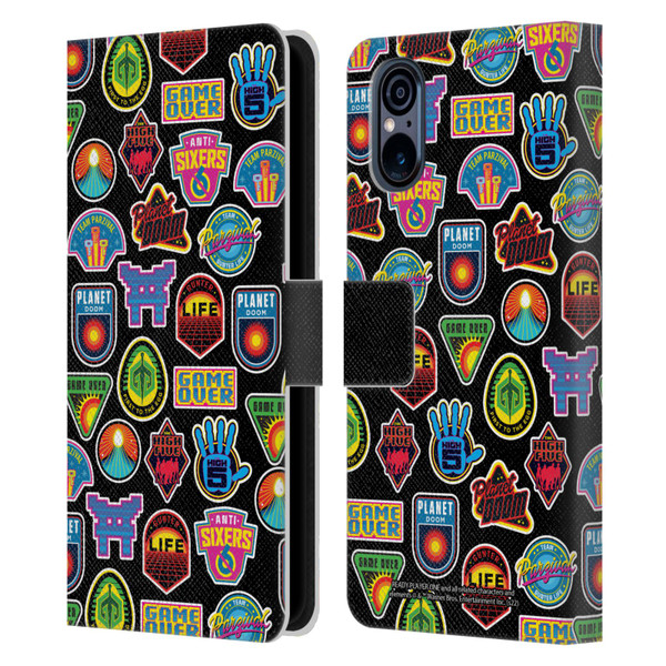 Ready Player One Graphics Collage Leather Book Wallet Case Cover For Sony Xperia 5 V 5G