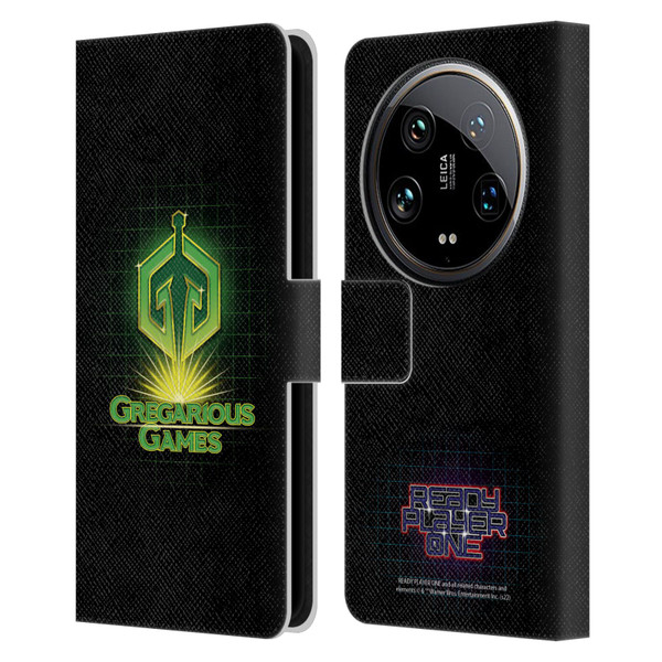 Ready Player One Graphics Logo Leather Book Wallet Case Cover For Xiaomi 14 Ultra