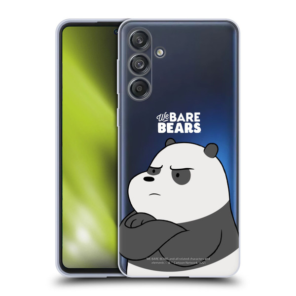We Bare Bears Character Art Panda Soft Gel Case for Samsung Galaxy M55 5G