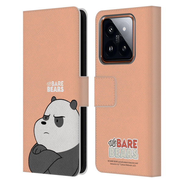 We Bare Bears Character Art Panda Leather Book Wallet Case Cover For Xiaomi 14