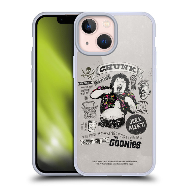 The Goonies Graphics Character Art Soft Gel Case for Apple iPhone 13 Mini