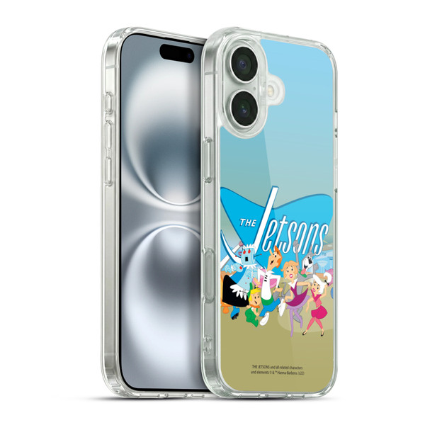 The Jetsons Graphics Group Soft Gel Case for Apple iPhone 16 Plus & MagSafe