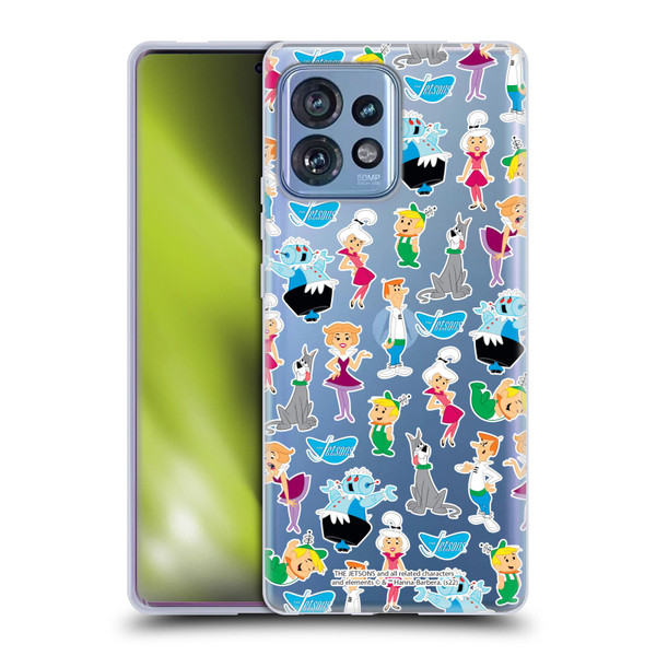 The Jetsons Graphics Pattern Soft Gel Case for Motorola Moto Edge 40 Pro
