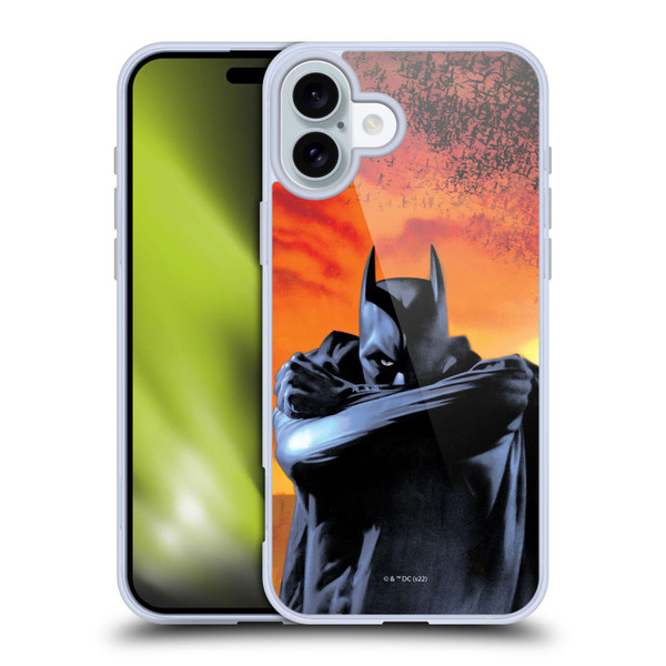 Batman Begins Graphics Character Soft Gel Case for Apple iPhone 16 Plus
