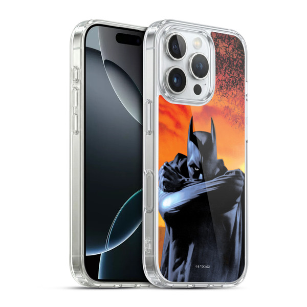 Batman Begins Graphics Character Soft Gel Case for Apple iPhone 16 Pro & MagSafe