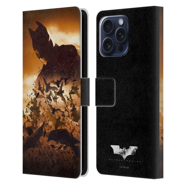 Batman Begins Graphics Poster Leather Book Wallet Case Cover For Apple iPhone 16 Pro Max