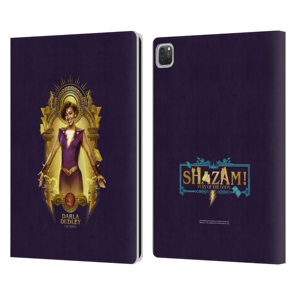 Shazam!: Fury Of The Gods Graphics Darla Leather Book Wallet Case Cover For Apple iPad Pro 13 M4 2024