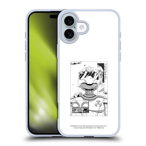 Toonami Graphics Comic Soft Gel Case for Apple iPhone 16 Plus