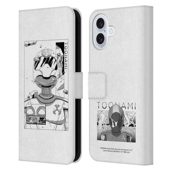 Toonami Graphics Comic Leather Book Wallet Case Cover For Apple iPhone 16 Plus