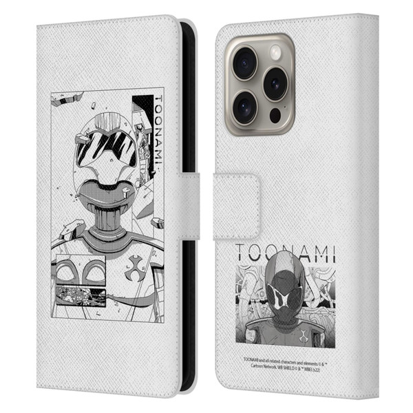 Toonami Graphics Comic Leather Book Wallet Case Cover For Apple iPhone 16 Pro