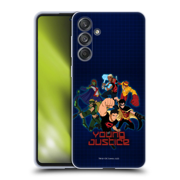 Young Justice Graphics Group Soft Gel Case for Samsung Galaxy M55 5G
