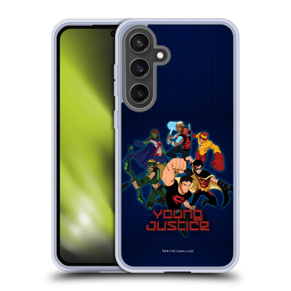 Young Justice Graphics Group Soft Gel Case for Samsung Galaxy S24 FE
