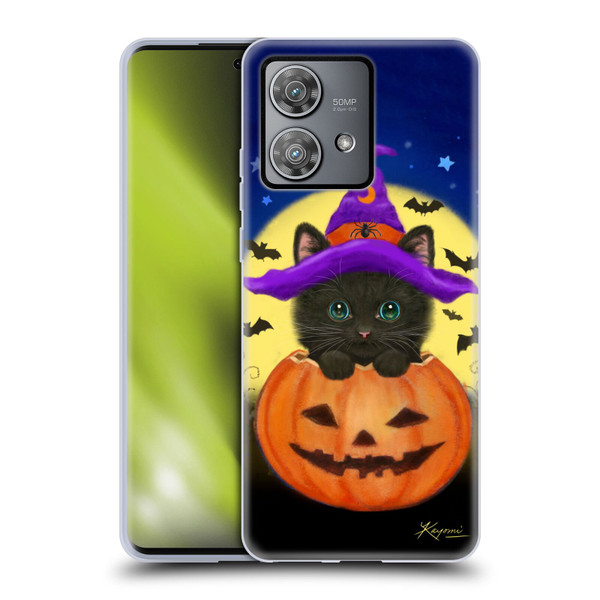Kayomi Harai Animals And Fantasy Halloween With Cat Soft Gel Case for Motorola Edge 40 Neo 5G