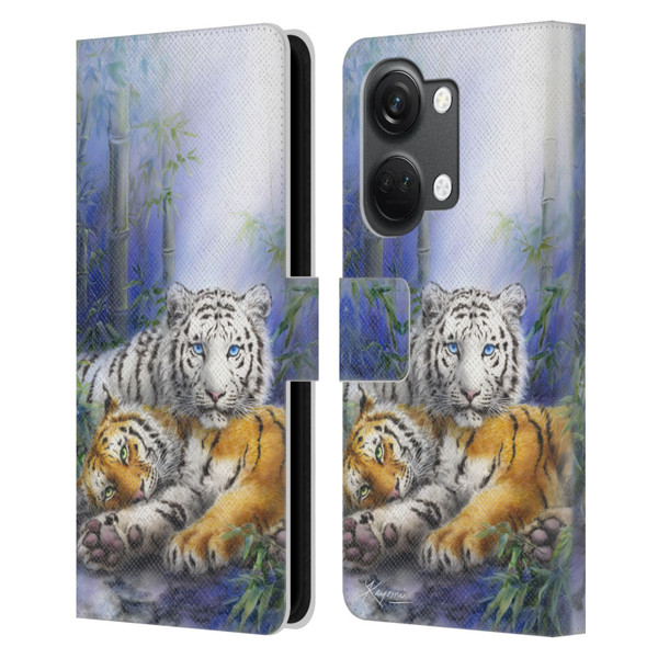 Kayomi Harai Animals And Fantasy Asian Tiger Couple Leather Book Wallet Case Cover For OnePlus Nord 3 5G