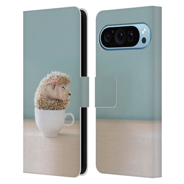 Pixelmated Animals Surreal Pets Lionhog Leather Book Wallet Case Cover For Google Pixel 9 / Pixel 9 Pro