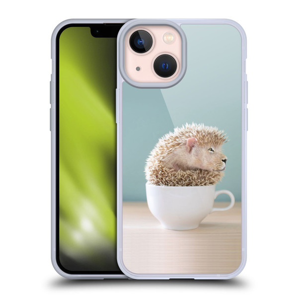 Pixelmated Animals Surreal Pets Lionhog Soft Gel Case for Apple iPhone 13 Mini