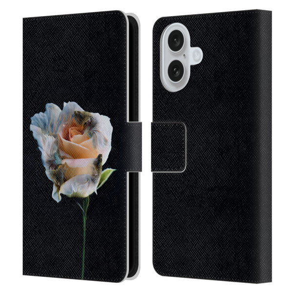 Pixelmated Animals Surreal Pets Betaflower Leather Book Wallet Case Cover For Apple iPhone 16